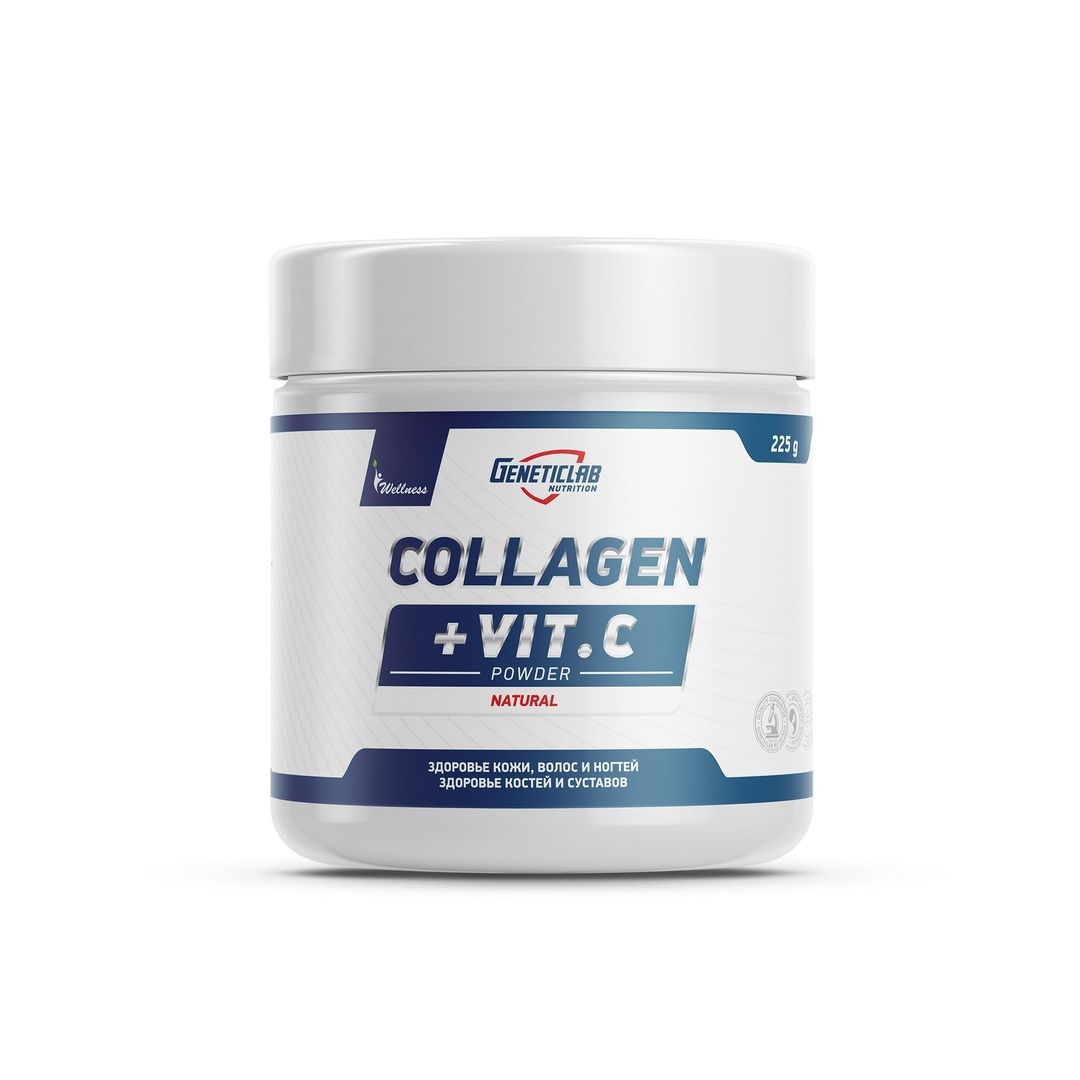 Коллаген для суставов какой. Geneticlab Collagen + Vit.c 225g (225 г. Genetic Lab Collagen + Vit. C 225 Г нейтральный. Geneticlab Collagen Vit состав. Genetic Lab Collagen Plus Vitamin c 225 г фруктовый пунш.